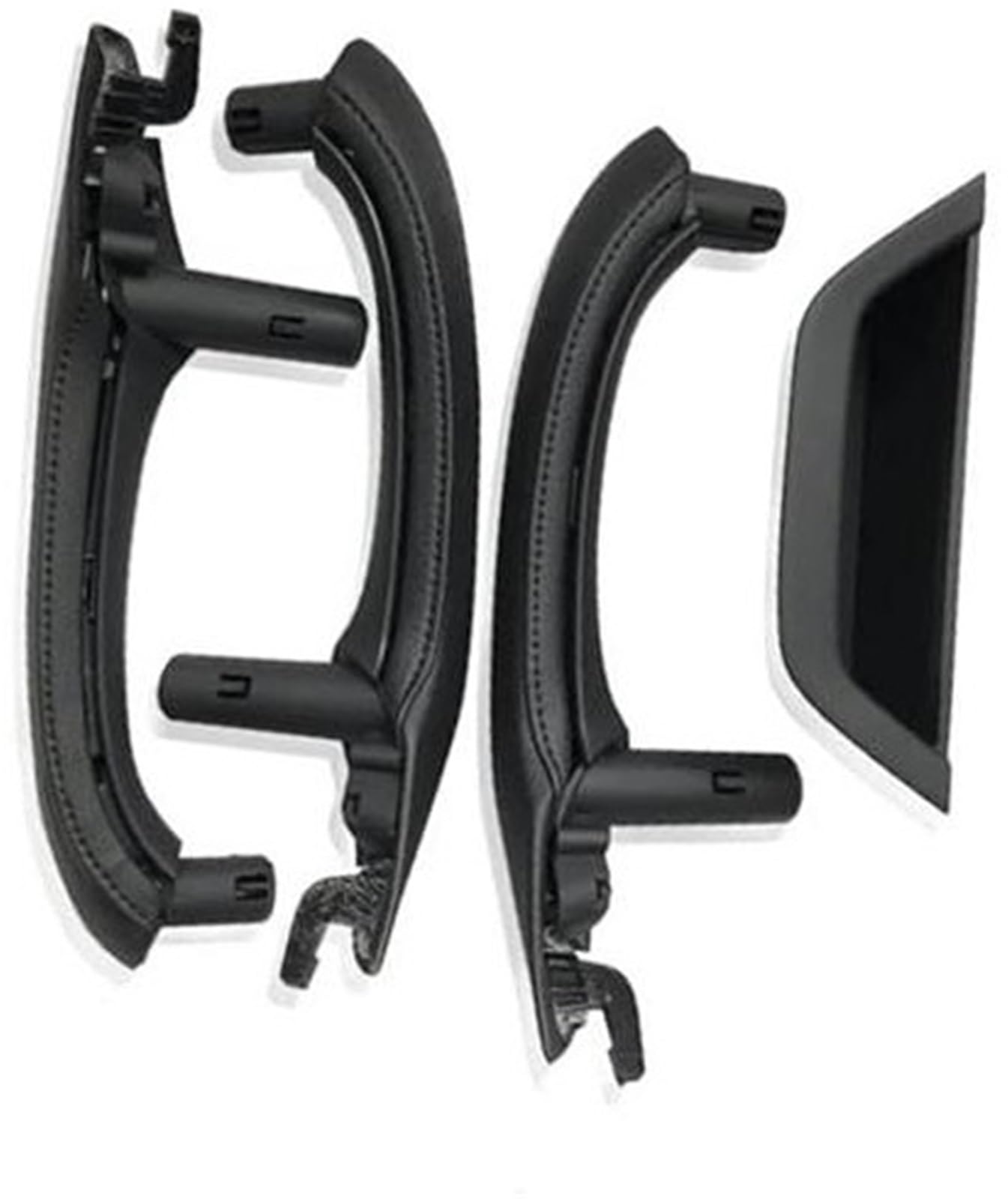 JOVERI Auto-Innentürgriff, for, X3 X4 F25 F26 2010–2016, RHD, Auto-Innentürgriffabdeckung, Zubehör for Fahrerarmlehnenverkleidung Auto-Innentürgriff(Black RHD 7pcs Set Black) von JOVERI