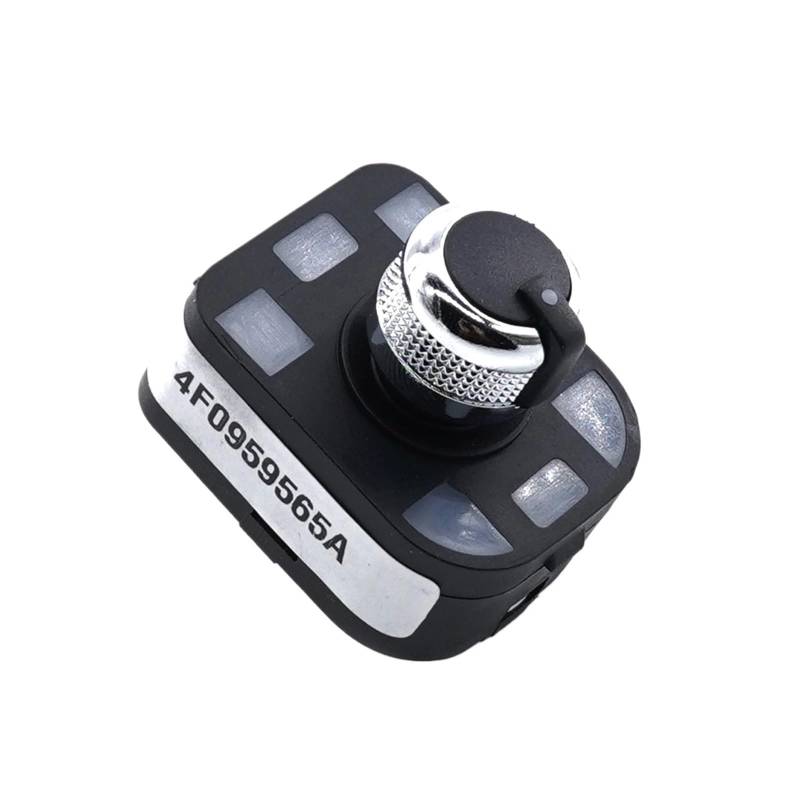 JOVERI Chrom-Seitenspiegel-Rückansicht-Kontrollschalterknopf 4F0959565A 4FD959565A, for, for A1 A2 A3 A4 S4 B6 A6 S6 A8 R8 Q7 TT Schalter für Auto-Außenspiegel von JOVERI