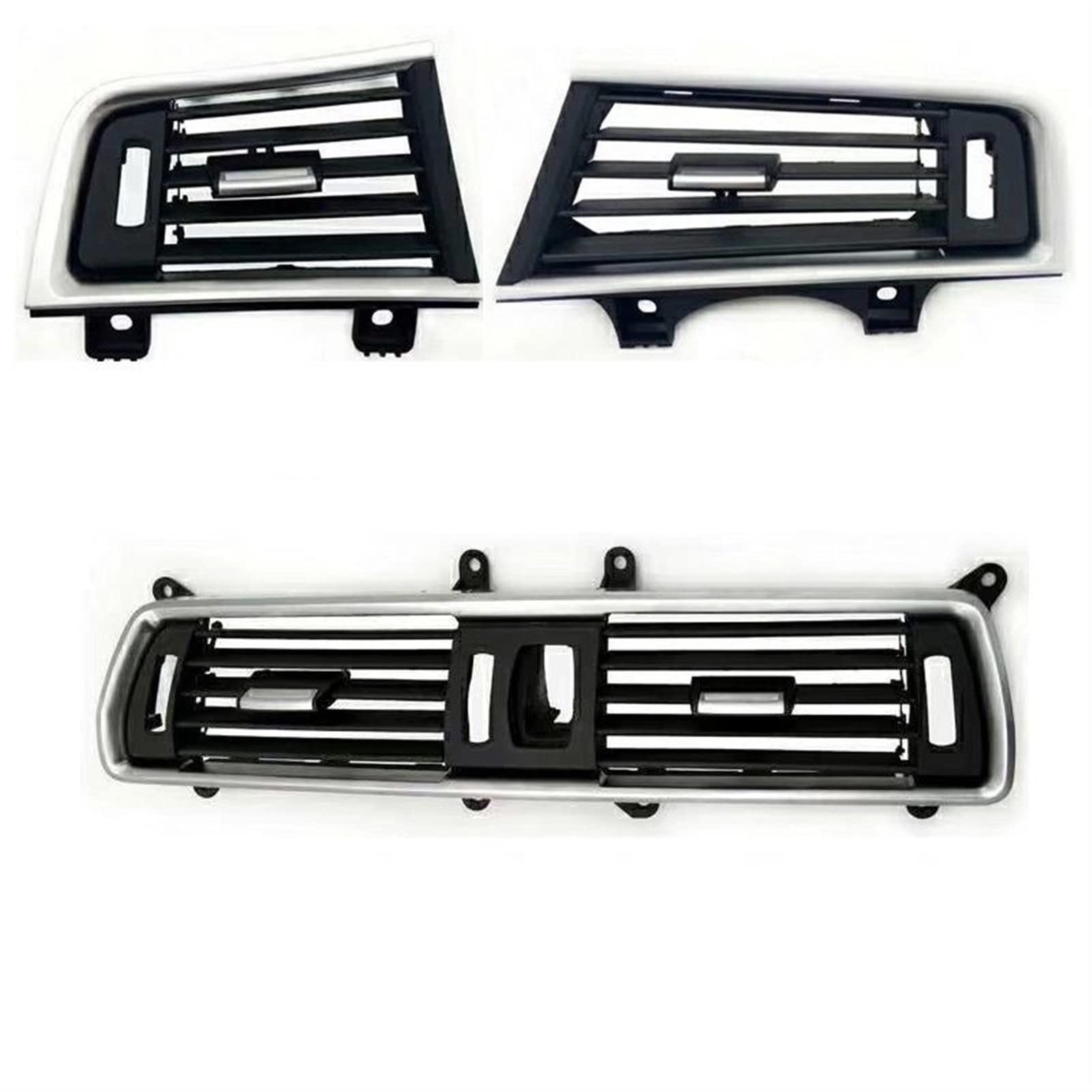 JOVERI EIN Set Front Row Wind Left Center Right Air Condition Vent Grill Outlet Panel mit Chrome Plate, for, 5 Series F07 GT Auto-Lüftungsauslass(Braun) von JOVERI