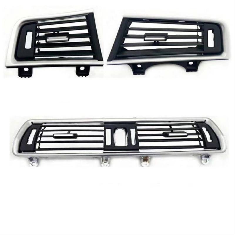 JOVERI EIN Set Front Row Wind Left Center Right Air Condition Vent Grill Outlet Panel mit Chrome Plate, for, 5 Series F07 GT Auto-Lüftungsauslass(Gold) von JOVERI