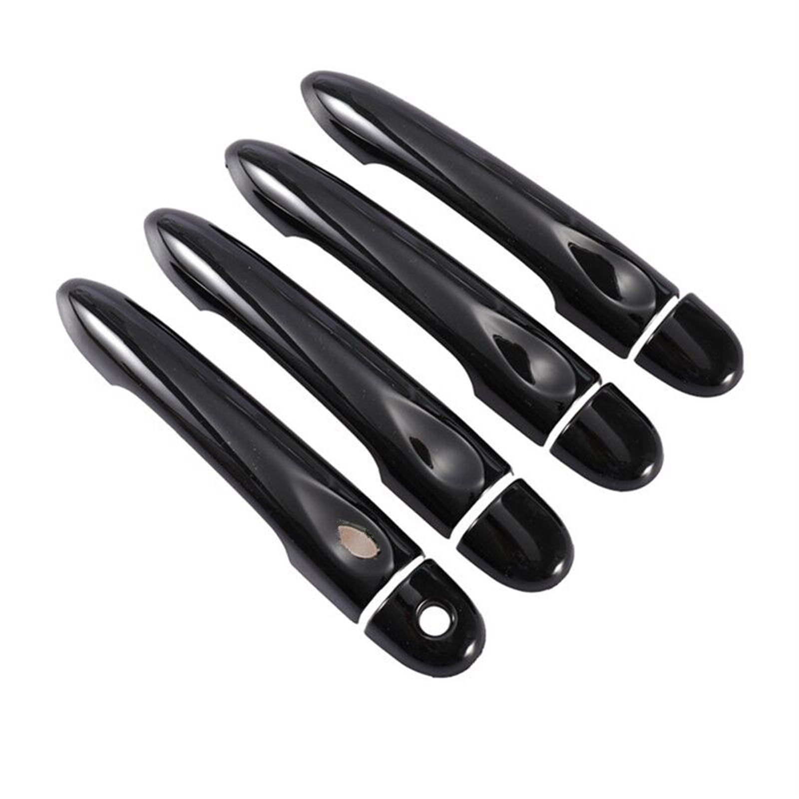 JOVERI Glänzend schwarzes Autotürgriff-Abdeckungs-Styling-Zubehör, for Renault, Scenic III Grand Scenic XMOD 2010-2016 Abdeckung für Außentürgriffe(4Dr 1 Key 1 Button) von JOVERI