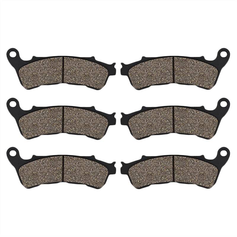 JOVERI Motorradbremsbeläge vorne und hinten, for CBF1000 CBF1000A CBF 1000 ST ABS 2006 2007 2008 2009 2010 2011 2012-2016 Motorrad-Bremsbeläge(3 Pairs) von JOVERI