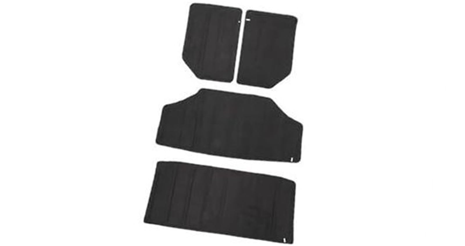 JOVERI for Jeep, for Wrangler JK 2012-2017 Autodach Hardtop Wärmedämmung Baumwolle Schall Wärmedämmung Pad Innenausstattung Hitzeschild für Automotoren(Black 4 Door Roof Black) von JOVERI
