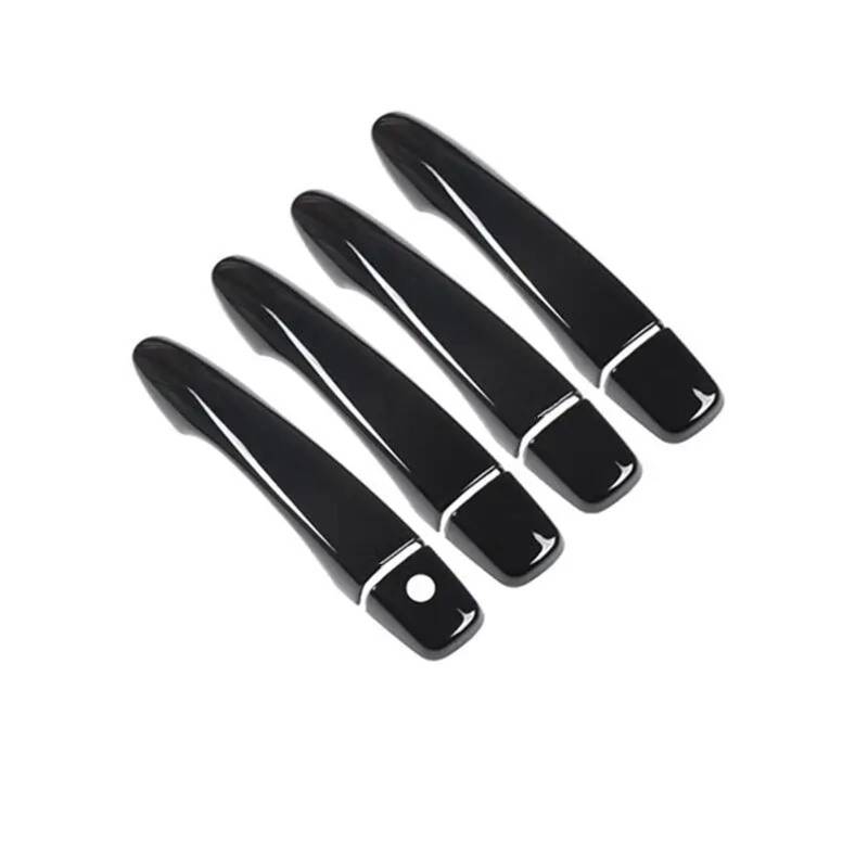 JOVERI for Nissan Maxima A36 2016 2017 2018 2019 2020 Schwarz glänzendes Chrom for Autotürgriffabdeckung, Fangkappe, Zierleiste, Zubehör Abdeckung für Außentürgriffe(Black no Button) von JOVERI