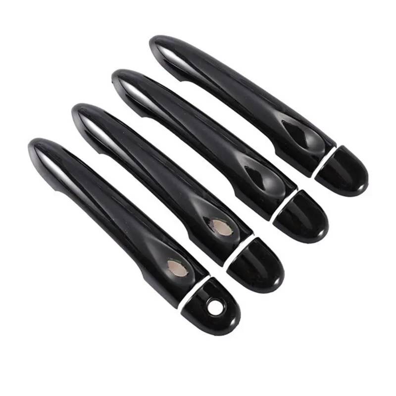 JOVERI for Renault, Megane 3 MK3 III 2008 2009 2010 2011 2012 2013 2014 2016, glänzend schwarz, Autotürgriffabdeckung, Zierleiste, Styling-Zubehör Abdeckung für Außentürgriffe(4Dr 1 Key 2 Buttons) von JOVERI