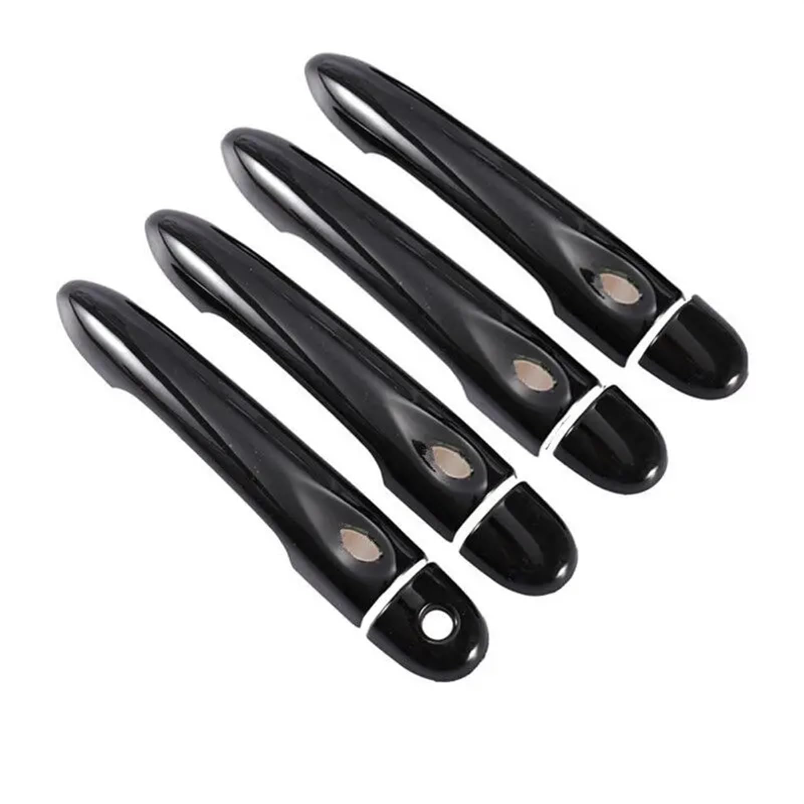 JOVERI for Renault, ZOE ZE 2012 2013 2014 2015 2016 2017 Glänzend Schwarz Autotürgriffabdeckung Zierleiste Styling-Zubehör Abdeckung für Außentürgriffe(4Dr 1 Key 4 Buttons) von JOVERI