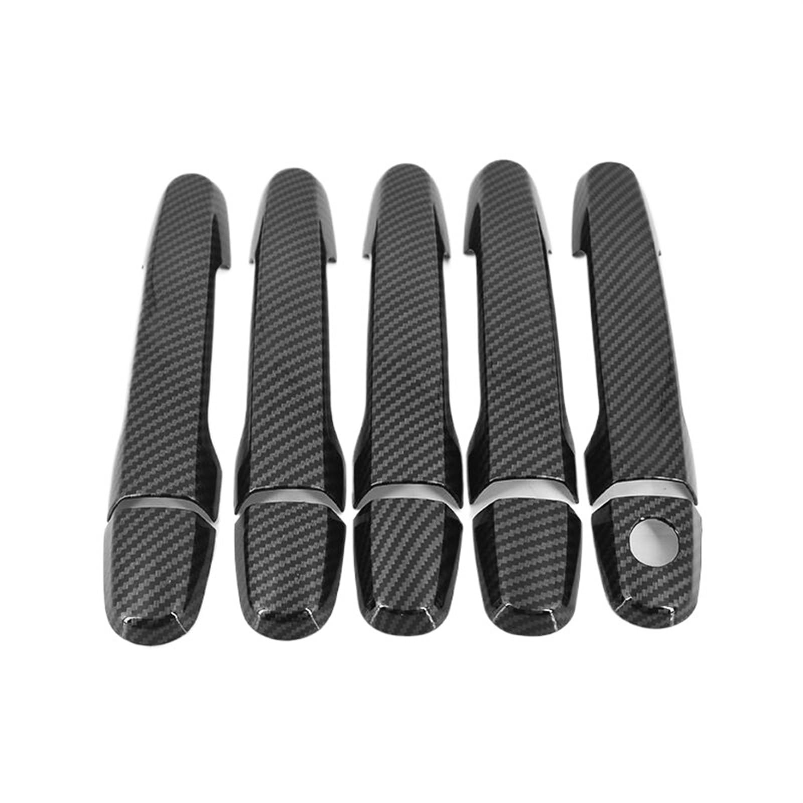 JOVERI for Toyota, for RAV4, RAV 4 2006 2007 2008 2009 2010 2011 2012 2013 Carbonfaser-Chrom-Autotürgriffabdeckungen Styling-Zubehör Abdeckung für Außentürgriffe(Carbon 0 Button) von JOVERI