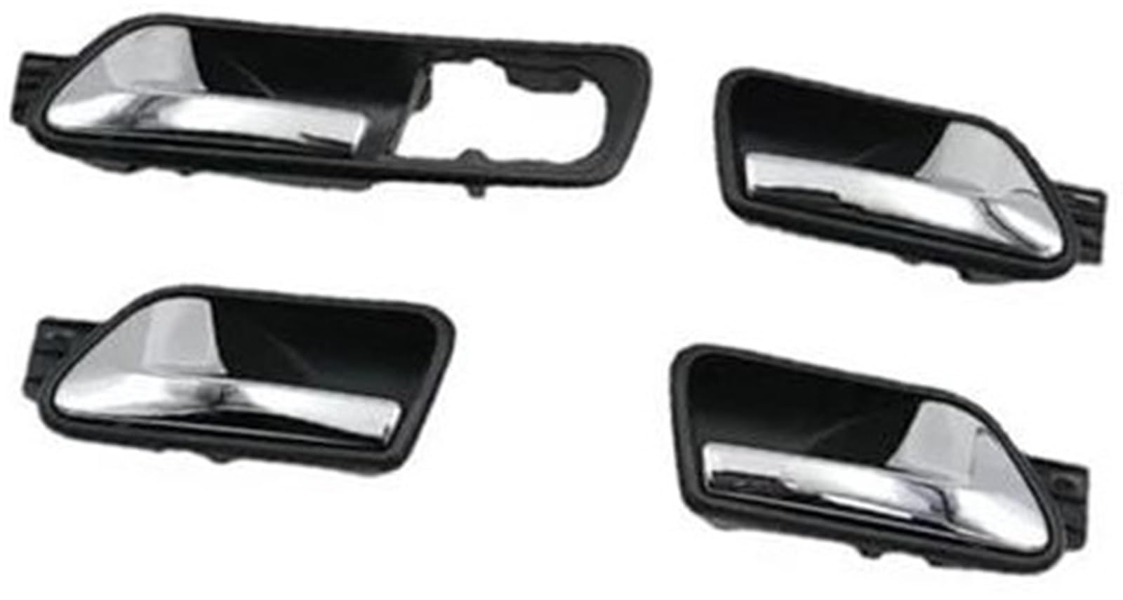 JOVERI for VW, for Touran, 2004–2015, for Caddy, 2004–2013. Auto-Chrom-Innentürgriff RL- 1T0 839 113 RR- 1T0 839 114 C Auto-Innentürgriff(Black 4 Pcs Full Sets) von JOVERI