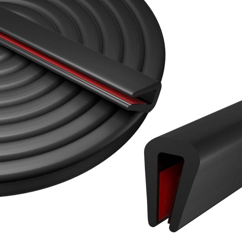 JOYOLA EPDM Fassungsprofil Kantenschutzprofil, Kantenschutz Blech 2mm x 3m Gummidichtung, Flexible Kantenschutz Gummi in U-Form Kantenschutz Gummi für Autotüren Türen Fenster Metallplatten Glasplatten von JOYOLA