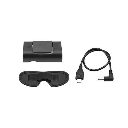 Batterie-Clip-Halter für DJI Avata Goggles 2, Brillen-Staub-Pad-Akkuhalterung und Netzladekabel, Drohnen-Kombinationszubehör von JOYSOG