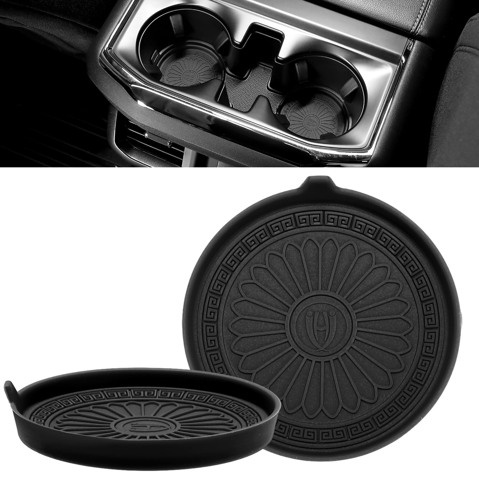 JOYTUTUS Auto Getränkehalter Untersetzer, Universal Auto Getränkehalter Einsatz, Anti-Rutsch Auto Untersetzer für Kaffeebecher, Autozubehör für Frauen, 2 Stück JOYTUTUS Auto Getränkehalter Untersetzer, Universal Auto Getränkehalter Einsatz, Anti-Rutsch Auto Untersetzer für Kaffeebecher, Autozubehör für Frauen, 2 Stück von JOYTUTUS