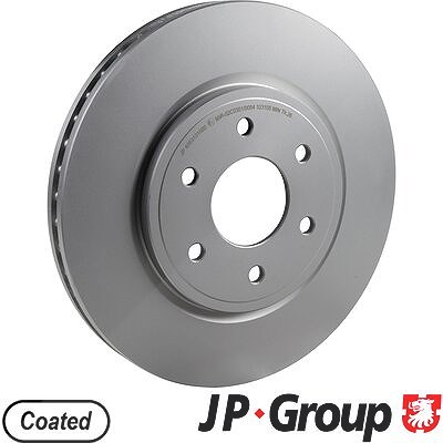 Jp Group 2x Bremsscheibe für Nissan von JP GROUP