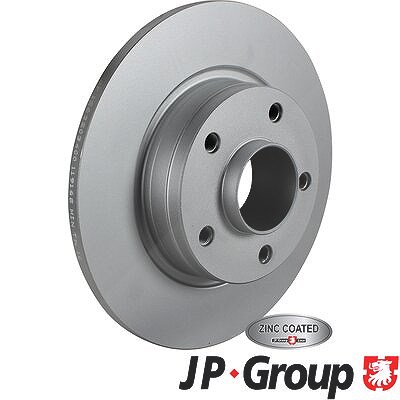 Jp Group 2x Bremsscheibe Hinterachse Voll ohne Radlager für Nissan, Opel, Renault von JP GROUP