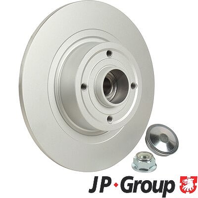 Jp Group 2x Bremsscheibe hinten +Radlager+ABS-Ring für Renault von JP GROUP