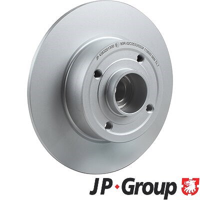 Jp Group 2x Bremsscheiben hinten+Radlager+ABS Ring für Nissan, Renault von JP GROUP
