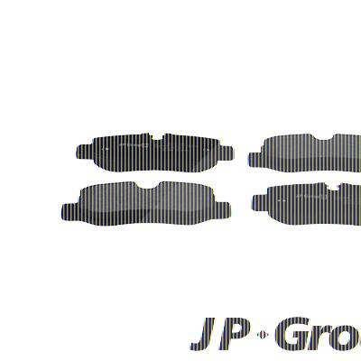 Jp Group Bremsbeläge hinten (Satz) [Hersteller-Nr. 1363702810] für Mercedes-Benz von JP GROUP