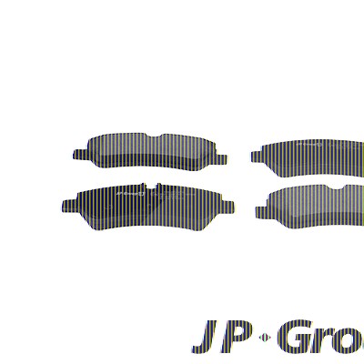 Jp Group Bremsbeläge hinten (Satz) [Hersteller-Nr. 1563701810] für Ford von JP GROUP