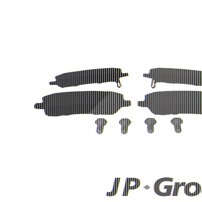 Jp Group Bremsbeläge vorne (Satz) [Hersteller-Nr. 3663601010] für Kia von JP GROUP