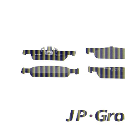 Jp Group Bremsbeläge vorne (Satz) [Hersteller-Nr. 4363606010] für Dacia, Renault, Smart von JP GROUP