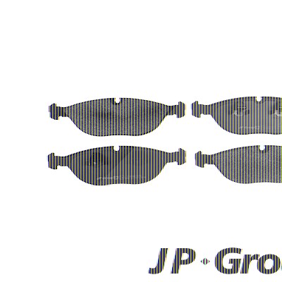 Jp Group Bremsbelagsatz, Scheibenbremse [Hersteller-Nr. 1163607410] für Audi, Bentley, BMW, Chrysler, Mercedes-Benz, Rolls-royce, VW von JP GROUP