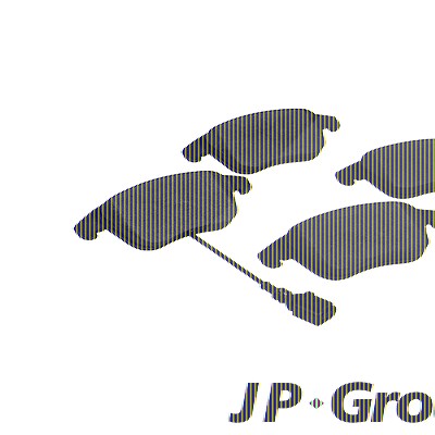 Jp Group Bremsbelagsatz, Scheibenbremse [Hersteller-Nr. 1163609610] für Audi, Seat, VW von JP GROUP