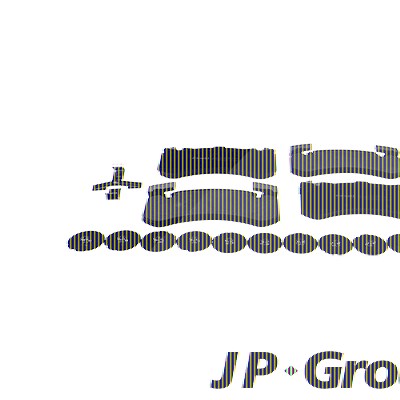 Jp Group Bremsbelagsatz, Scheibenbremse [Hersteller-Nr. 1163613410] für Audi von JP GROUP