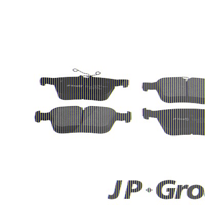 Jp Group Bremsbelagsatz, Scheibenbremse [Hersteller-Nr. 1163708610] für Audi, Seat, Skoda, VW von JP GROUP