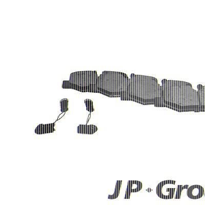Jp Group Bremsbelagsatz, Scheibenbremse [Hersteller-Nr. 1363701910] für Mercedes-Benz von JP GROUP
