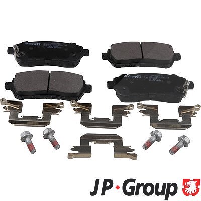 Jp Group Bremsbelagsatz, Scheibenbremse [Hersteller-Nr. 3863604610] für Daihatsu, Mazda, Subaru, Suzuki von JP GROUP