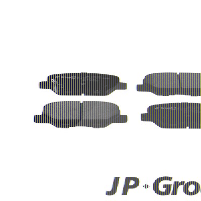 Jp Group Bremsbelagsatz, Scheibenbremse [Hersteller-Nr. 3863701010] für Citroën, Mazda, Mitsubishi, Peugeot von JP GROUP