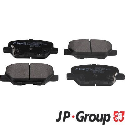 Jp Group Bremsbelagsatz, Scheibenbremse [Hersteller-Nr. 3863701010] für Citroën, Mazda, Mitsubishi, Peugeot von JP GROUP