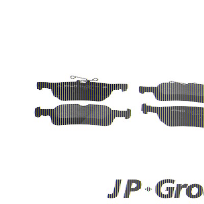 Jp Group Bremsbelagsatz, Scheibenbremse [Hersteller-Nr. 4163701510] für Peugeot von JP GROUP