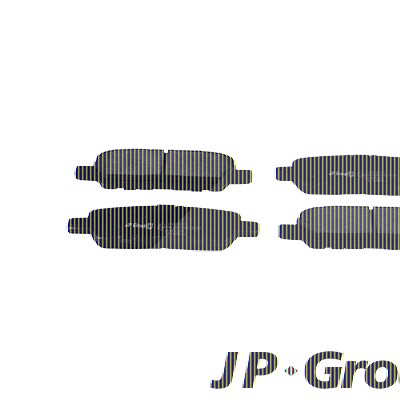 Jp Group Bremsbelagsatz, Scheibenbremse [Hersteller-Nr. 4763700110] für Nissan, Suzuki von JP GROUP