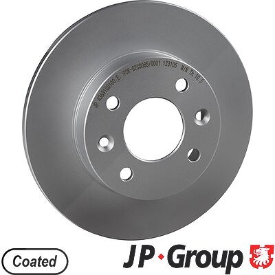 Jp Group Bremsscheibe [Hersteller-Nr. 4363100100] für Dacia, Renault von JP GROUP