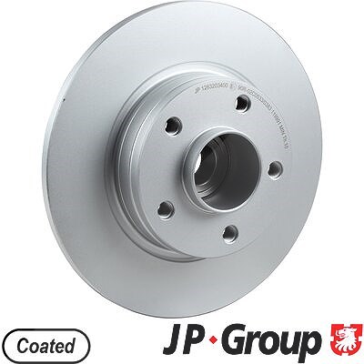 Jp Group 1x Bremsscheibe Hinterachse Voll + Radlager [Hersteller-Nr. 1263203600] für Nissan, Opel, Renault, Vauxhall von JP GROUP