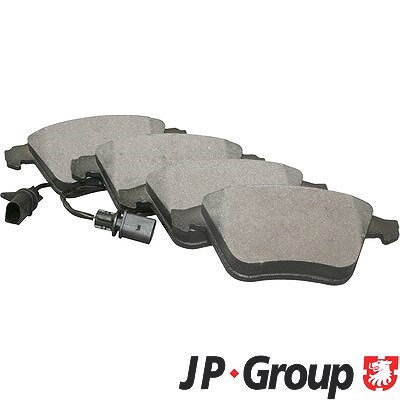 Jp Group Bremsbeläge Vorderachse inkl. Warnkontakt [Hersteller-Nr. 1163602610] für Audi von JP GROUP