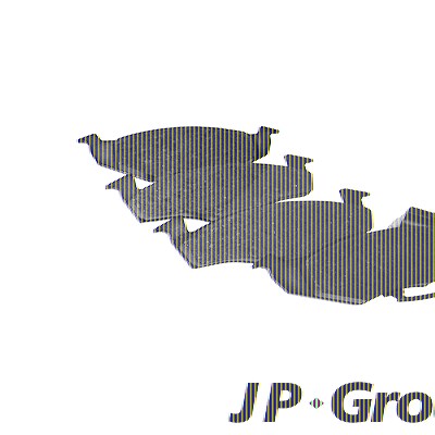 Jp Group Bremsbeläge Vorderachse inkl. Warnkontakt [Hersteller-Nr. 1163603110] für Skoda, VW von JP GROUP