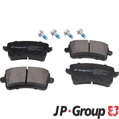 Jp Group Bremsbeläge hinten (Satz) [Hersteller-Nr. 1163706810] für Audi von JP GROUP