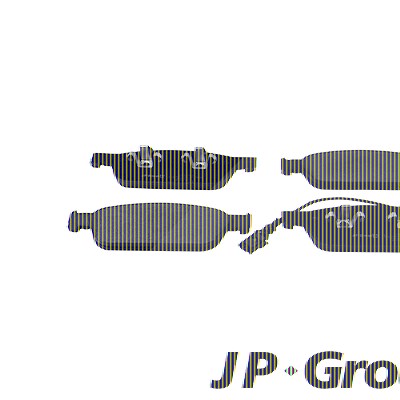 Jp Group Bremsbeläge vorne (Satz) [Hersteller-Nr. 1163613010] für VW von JP GROUP