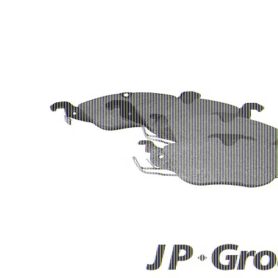 Jp Group Bremsbeläge vorne (Satz) [Hersteller-Nr. 1263600210] für Chevrolet, Opel von JP GROUP