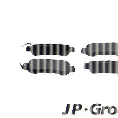 Jp Group Bremsbelagsatz, Scheibenbremse [Hersteller-Nr. 3863700910] für Mazda von JP GROUP