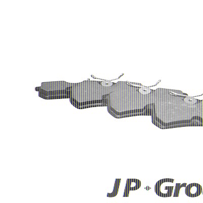 Jp Group Bremsbelagsatz Hinterachse [Hersteller-Nr. 1563700410] für Ford von JP GROUP