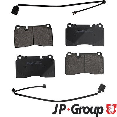 Jp Group Bremsbelagsatz Vorderachse [Hersteller-Nr. 1163606810] für Audi, Cupra, Seat, VW von JP GROUP