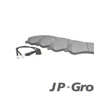 Jp Group Bremsbelagsatz Vorderachse Heckantrieb [Hersteller-Nr. 1563600210] für Ford von JP GROUP