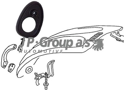 Jp Group Dichtung, Koffer-/Laderaumklappe [Hersteller-Nr. 8187350506] von JP GROUP