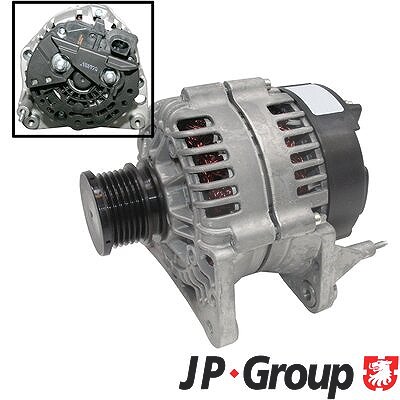 Jp Group Lichtmaschine 90 A [Hersteller-Nr. 1190101200] für Audi, Ford, Seat, Skoda, VW von JP GROUP