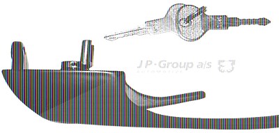 Jp Group Türgriff vorne rechts und links [Hersteller-Nr. 1187100200] von JP GROUP