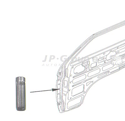 Jp Group Türscharnier [Hersteller-Nr. 1187450100] von JP GROUP
