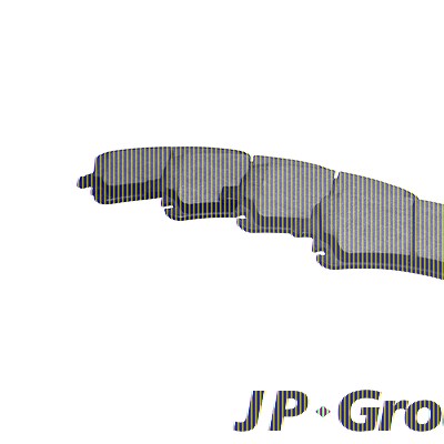 Jp Group Bremsbeläge hinten (Satz) [Hersteller-Nr. 1163706510] für Audi, VW von JP GROUP