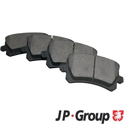Jp Group Bremsbeläge hinten (Satz) [Hersteller-Nr. 1163706610] für Audi, Seat, Skoda, VW von JP GROUP